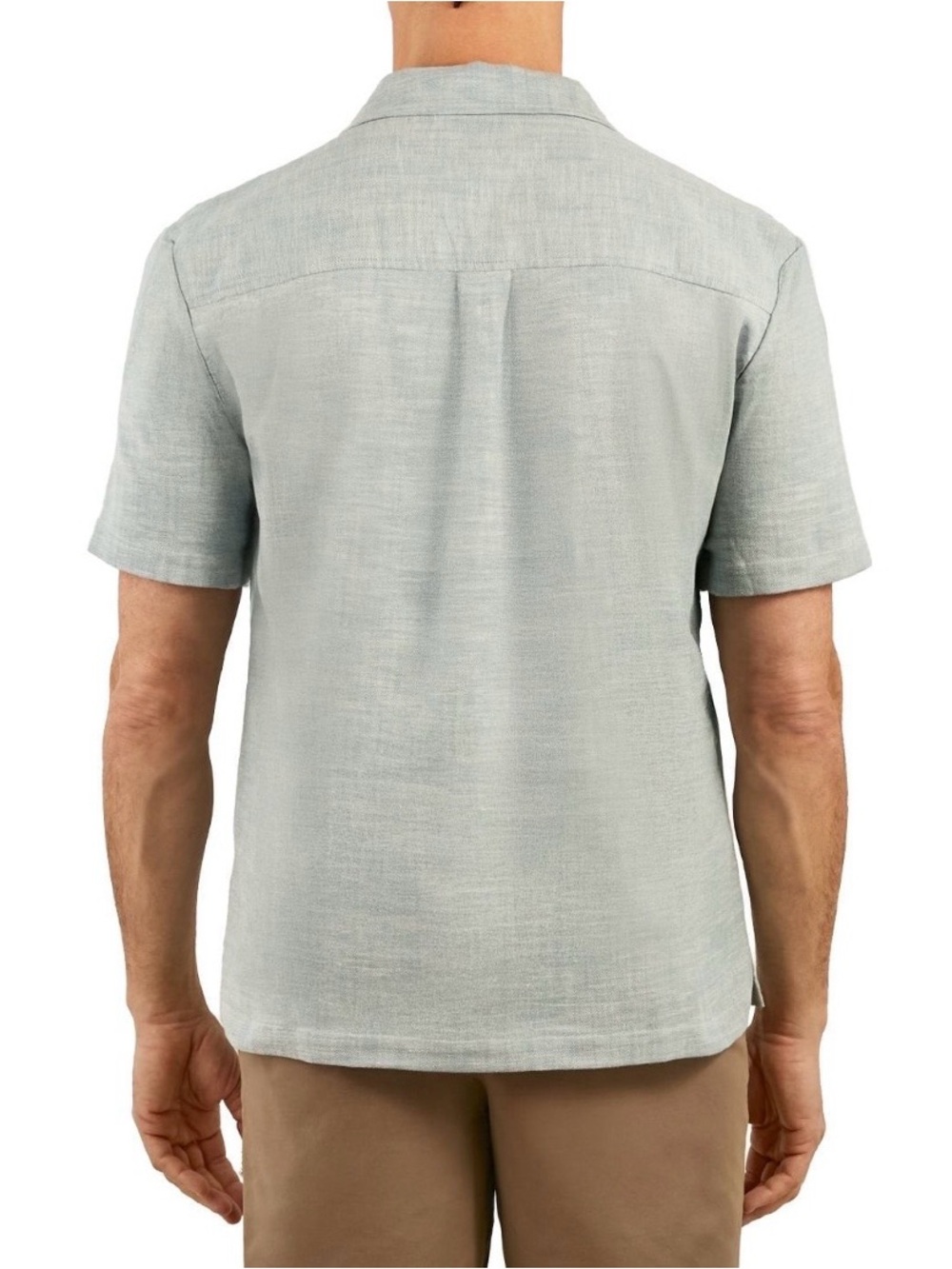 NWT Sperry Men’s Camp Collared Button Down Short Sleeve Shirt - XL - Light Green - Picture 2 of 11